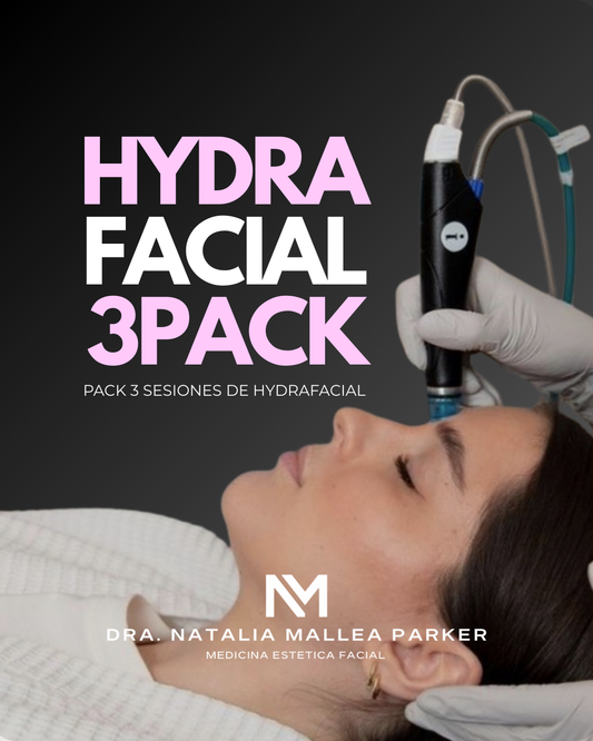 Pack 3 sesiones HYDRAFACIAL Limpia en profundidad, hidrata, da brillo sostenido a la piel